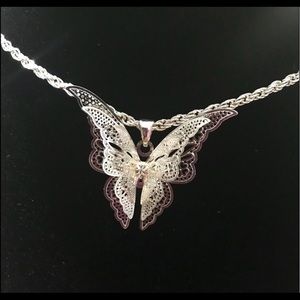 Sterling Silver 3D Butterfly